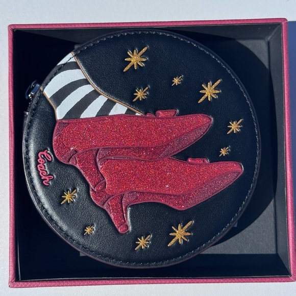 Coach Handbags - COACH x The Wizard of Oz Ruby Slippers Round Coin Case,